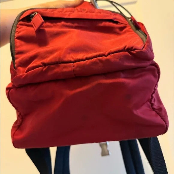 Prada Red Mini Backpack with belt - Picture 11 of 11